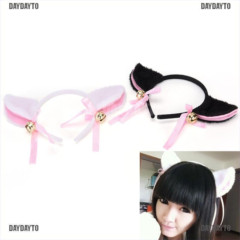Cài Tóc Tai Mèo Đính Chuông Thời Trang Cho Nữ