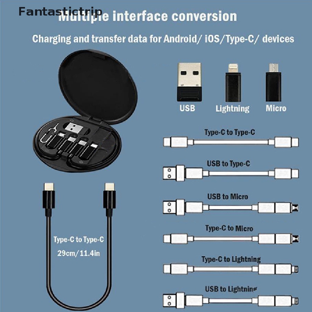 Hộp Đựng Cáp Sạc / Truyền Dữ Liệu Kỹ Thuật Số Mini Chống Thấm Nước Mang Đi Tiện Dụng