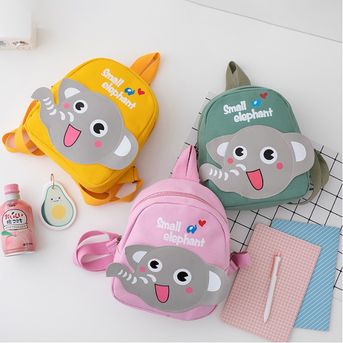 [20++ mẫu] Balo cho bé ,Ba lô mẫu giáo nhà trẻ lớp lá lớp mầm họa tiết VOI CUTE siêu dễ thương cho bé