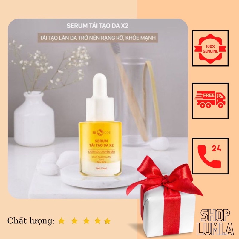 Serum Tái Tạo Da x2_Ngăn Ngừa Và Giảm Mụn Chuyên Sâu 15ml