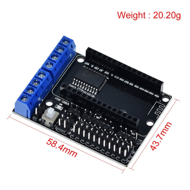 Mô-Đun Bảng Mạch Điều Khiển Wifi Esp8266 Esp-12E L293D Dual High H-Bridge Module