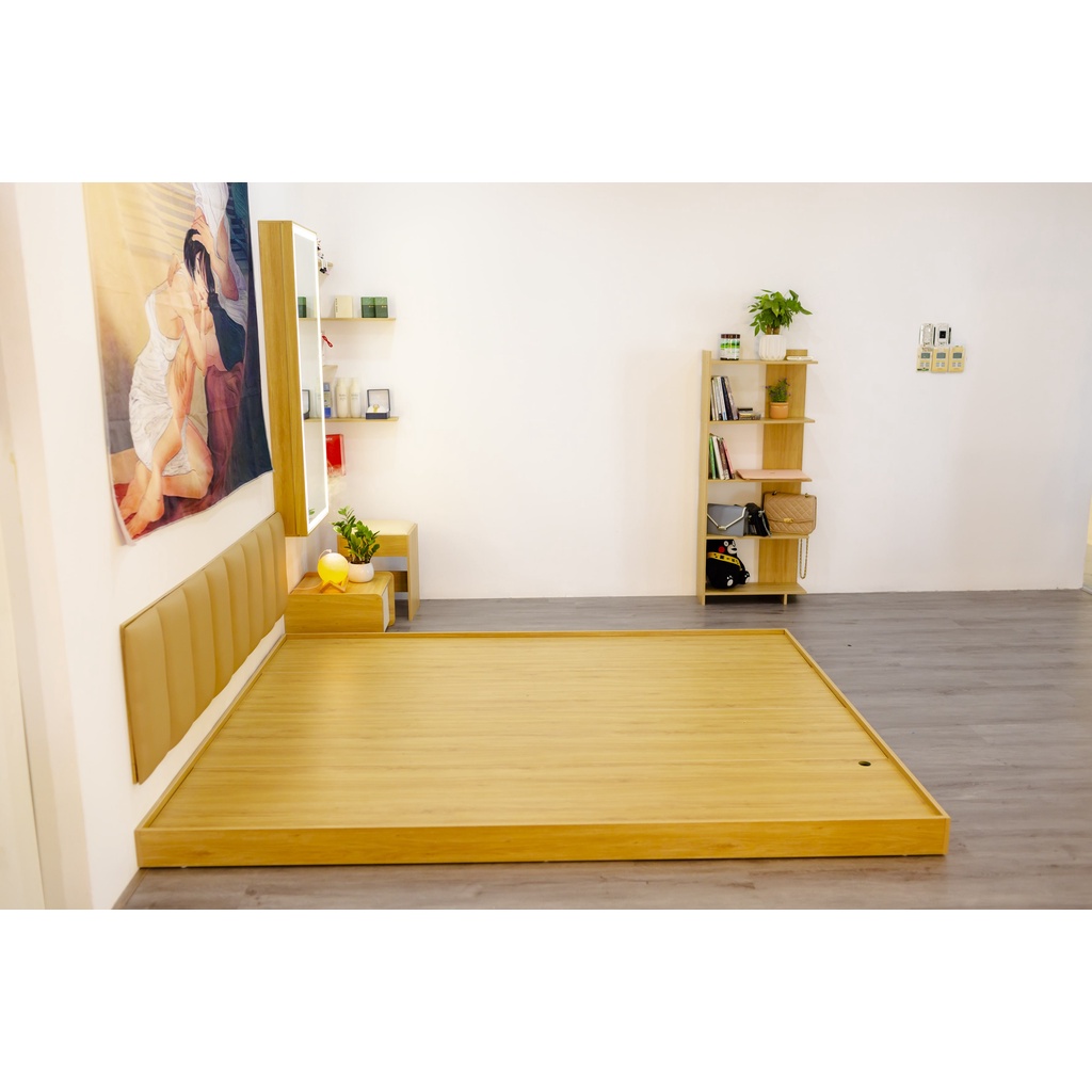 Giường Bệt Phong Cách Nhật Bản Gỗ MDF Nhập Khẩu Cao Cấp