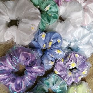 Combo 11 cột tóc scrunchies xinh