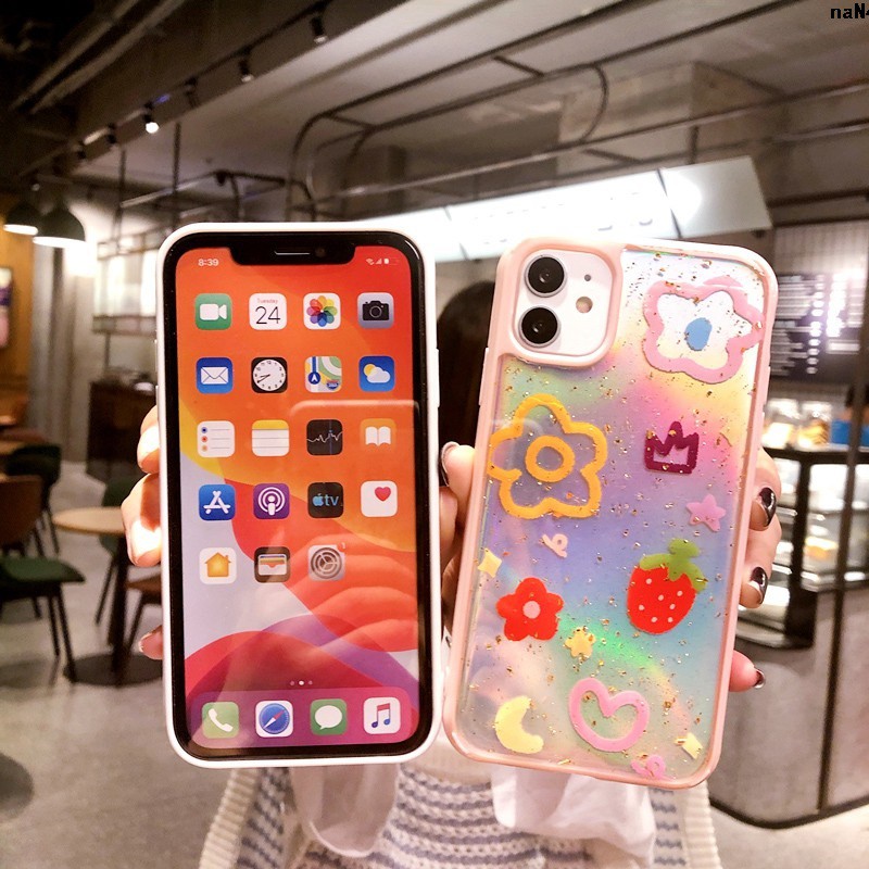 Ốp Điện Thoại Silicon Mềm In Hình Hoa Xinh Xắn Phong Cách Hàn Quốc Cho Iphone Xsmax / 7 + | BigBuy360 - bigbuy360.vn