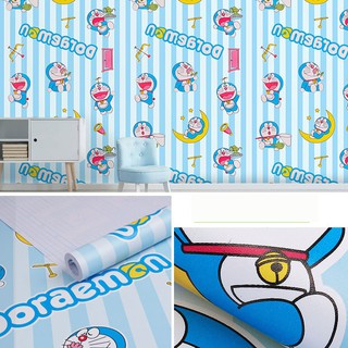 Combo 10m giấy dán tường Doraemon có keo sẵn