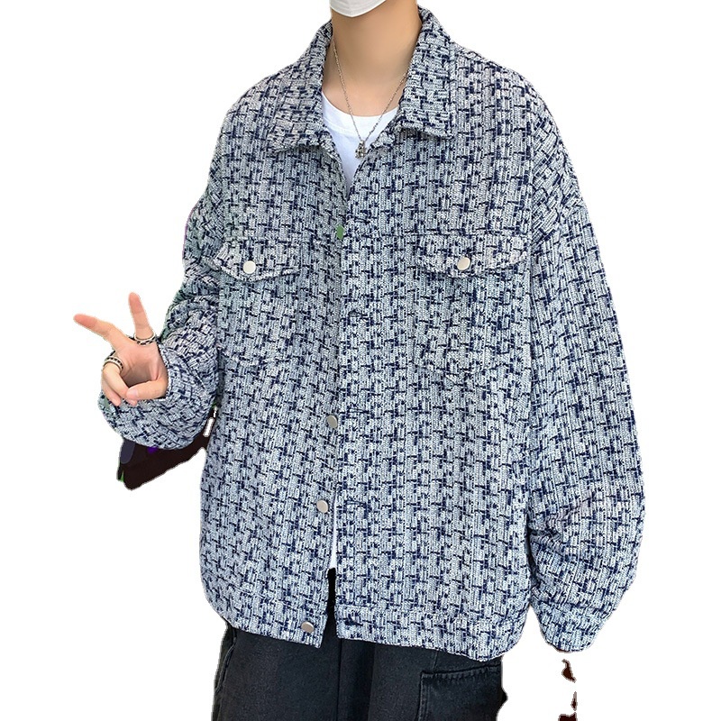 Xiaoxiang Áo Khoác Dệt Thiết Kế Cỡ Lớn Thời Trang Cao Cấp Cho Nam