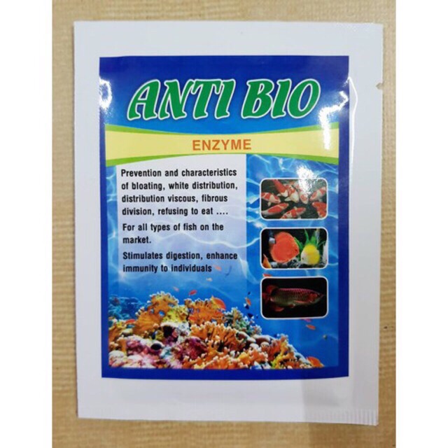 ANTI BIO: Men tiêu hóa cho cá cảnh (Hàng Công Ty)