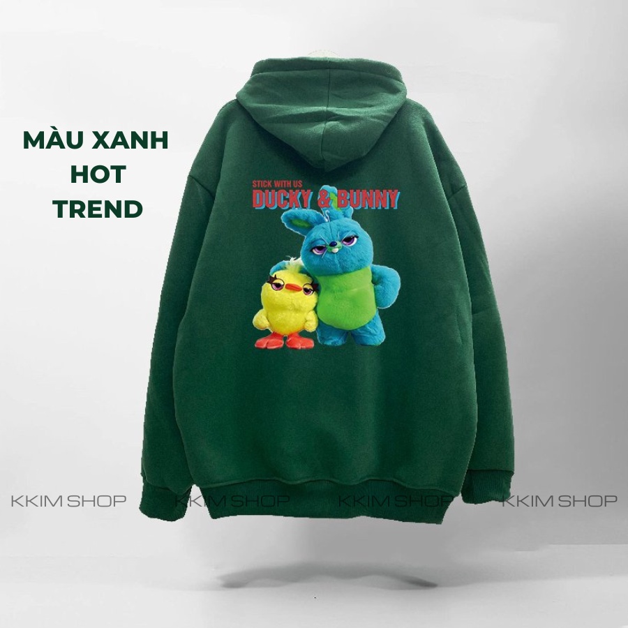 Áo KHOÁC HOODIE Dây Kéo GẤU LOTSO form rộng oversize, Áo Nỉ hoodie ZIP XANH LÁ unisex nam nữ chất liệu Nỉ bông cao cấp