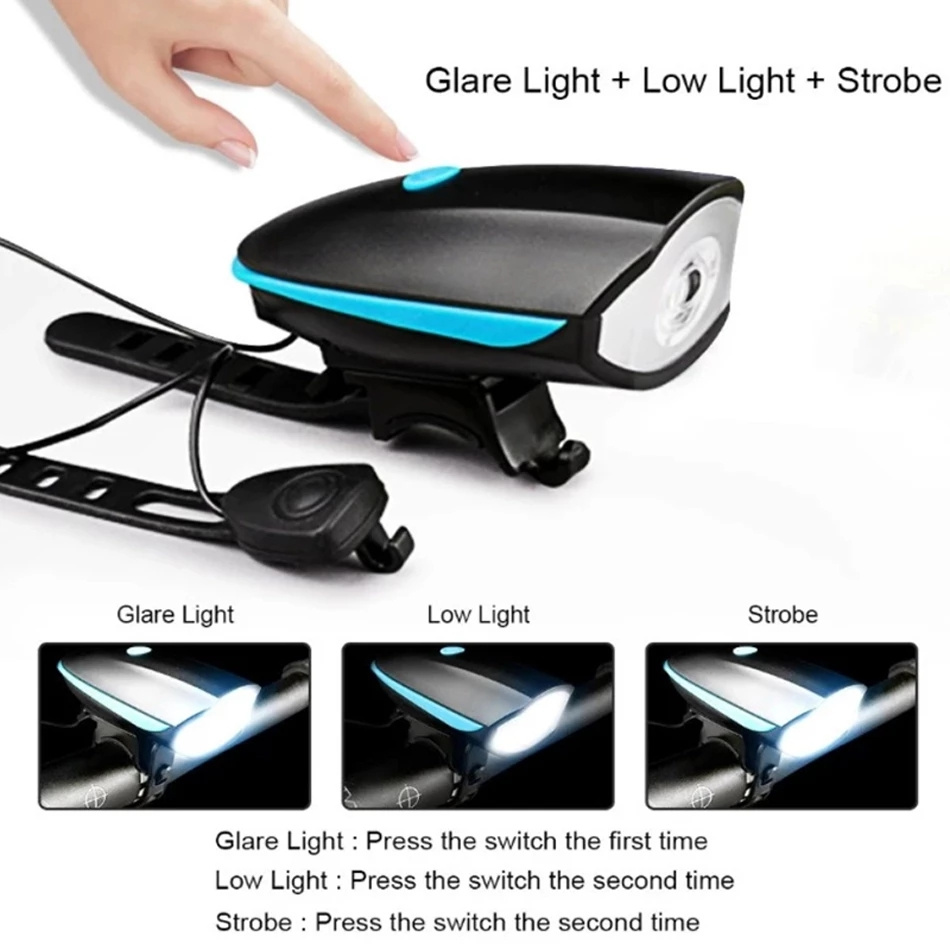 Đèn LED Cảnh Báo An Toàn Chống Thấm Nước Gắn Trước / Sau Xe Đạp Cao Cấp