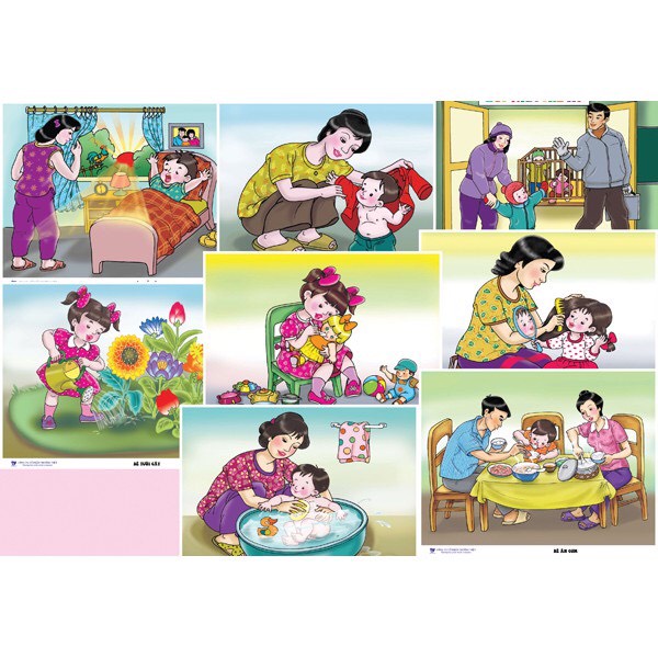 Bộ tranh nhận biết tập nói cho mầm non