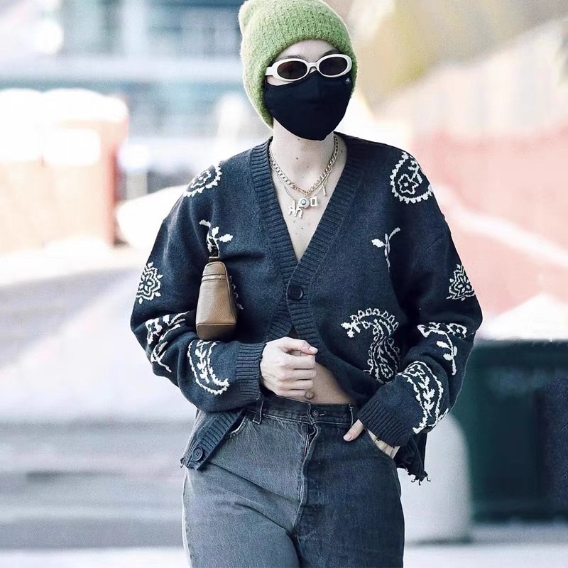 ÁO LEN CADIGAN KANYE WEST DÀNH CHO CÁC CÔ GÁI VÀ CHÀNG TRAI THÍCH CÁ TÍNH MÙA THU ĐÔNG