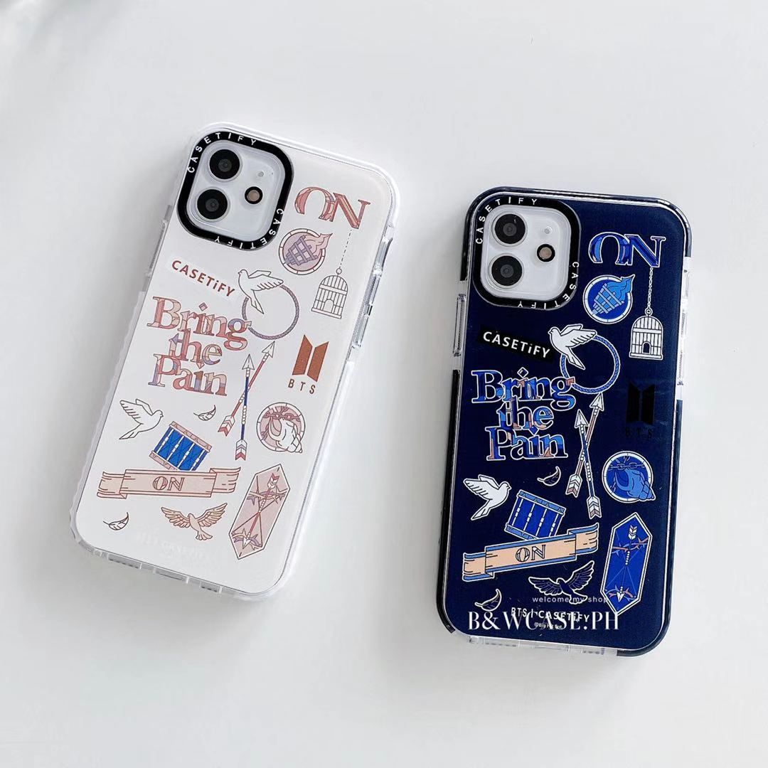 Ốp điện thoại dẻo trong suốt họa tiết thời trang BTS Hàn Quốc cho iPhone 12 11 Pro Max X XS MAX XR SE2 6 6s 7 8 Plus