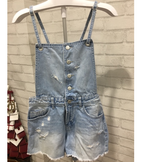 Used- Yếm quần Stradivarius Denim Jeans size 8US