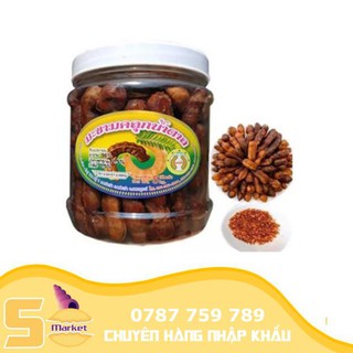 Me lào chấm muối tôm - muối ớt  có màng bạc bảo vệ trên hủ - Date mới 500g