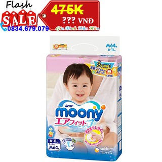 Tã dán moony m64 - cho bé 6-11 kg