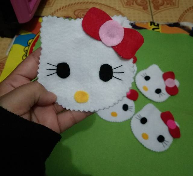 Túi Vải Nỉ Hình Hello Kitty Xinh Xắn Đáng Yêu