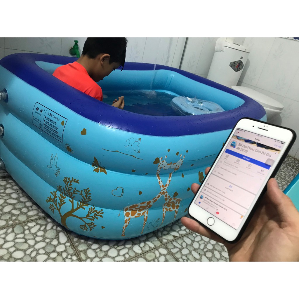 Hồ bơi 3 tầng 1m5 cho bé