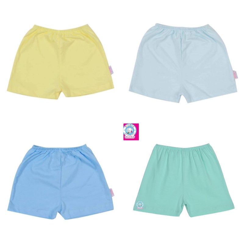 Quần ngắn màu Hello BB size 1-12 có 5 màu như hình