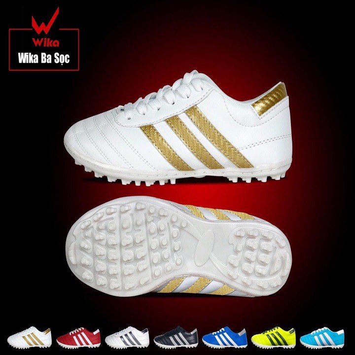 Giày Đá Bóng Wika 3 Sọc 🧡Nhập Mã Giảm [NCVV5KK] ⚽Flash Sale Giày Đá Bóng Tốt