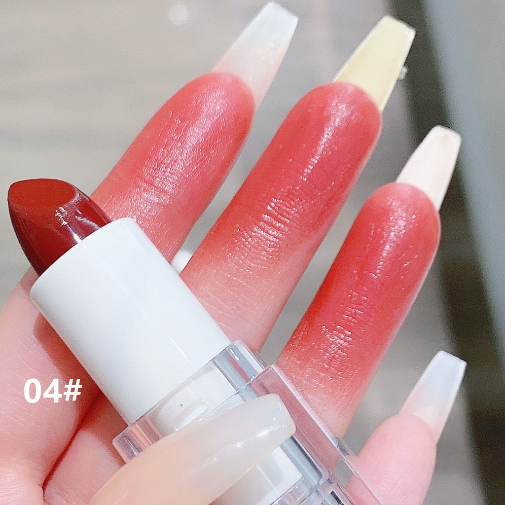 Son thỏi MUGE LEEN vỏ trong suốt cherry MUGE LEEN Soft Matte Lipstick