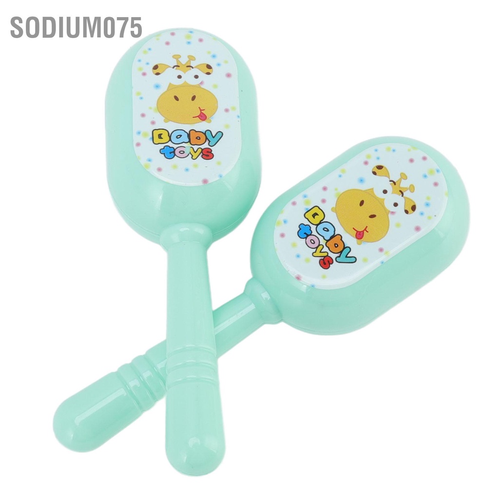 Sodium075 6 cái Đồ chơi âm nhạc giáo dục cho bé Bộ trống Nhạc cụ lắc gõ trên bộ búa cát