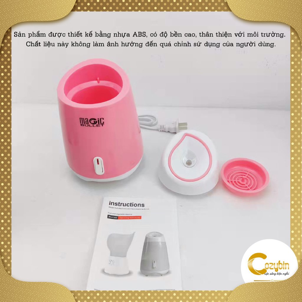 Máy Xông Hơi Mặt MAGIC CozyBin Máy Xông Mũi Họng Mini Dùng Được Hoa Quả Và Thảo Dược MXM01
