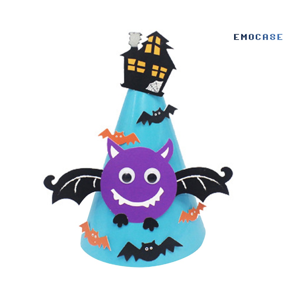 Mũ Beanie Hóa Trang Phù Thủy Dơi Bí Ngô Ma Cà Rồng DIY Cho Bé