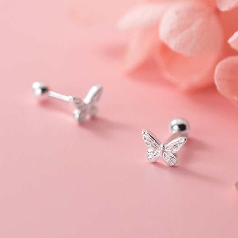 Hoa tai bướm đơn giản thời trang phong cách hàn quốc