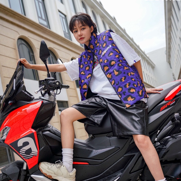 Áo phao gile local brand Clownz Leopard Puffer Jacket khoác gió unisex nam nữ form rộng