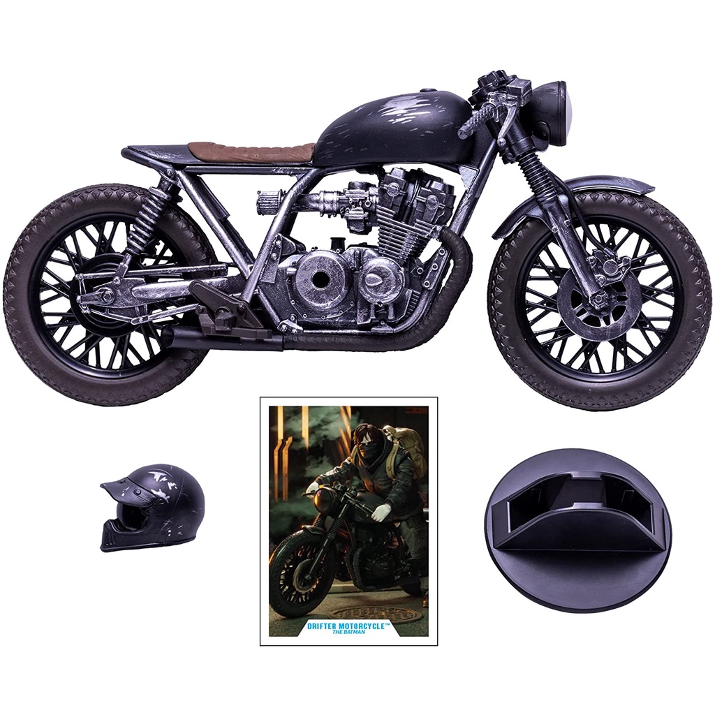 Mô hình McFarlane 🦇 DC Multiverse 7-inch 🦇 The Batman Movie 2022: Drifter Bike ( Bruce Wayne)