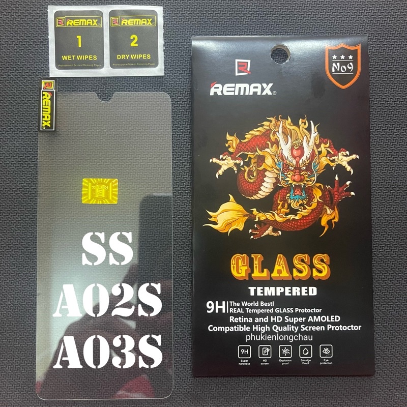 (R11)Miếng Dán Cường Lực Samsung A02s/M02s/A03s Trong Suốt Chính Hãng Remax