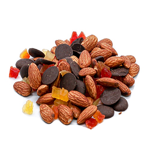 Bộ đôi năng lượng Choco gồm 1 túi Ngũ Cốc Dinh Dưỡng Choco Fruit 180gr và 1 túi Trái Cây Sấy Mix Hạt Choco Frunut 100gr