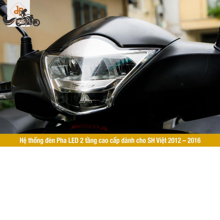 Đèn Pha Led Xe SHVN Bản 2012-2016. Đảm Bảo Hàng Chính Hãng Zhi.Pat, Cao Cấp, Siêu Sáng. Gồm Màu Trắng Bạc &amp; Đen Khói