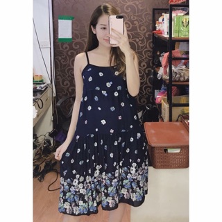 Váy lanh hai dây xinh( bầu bí bon chen)