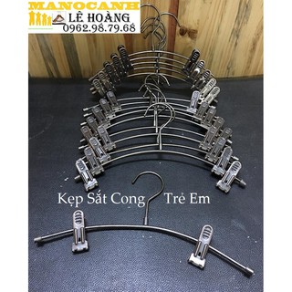 Kẹp Sắt Cong Trẻ Em, Kẹp Sắt treo Quần Áo Trẻ Em Mẫu Mới10 chiếc