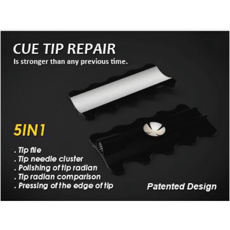 Dụng Cụ Sửa Đầu Cơ Bida 5 Trong 1 Bỏ Túi Tiện Lợi | Dụng Cụ Hỗ Trợ Dán Đầu Gậy Bi-a Tại Nhà | Chăm Sóc Đầu Cơ Cá Nhân