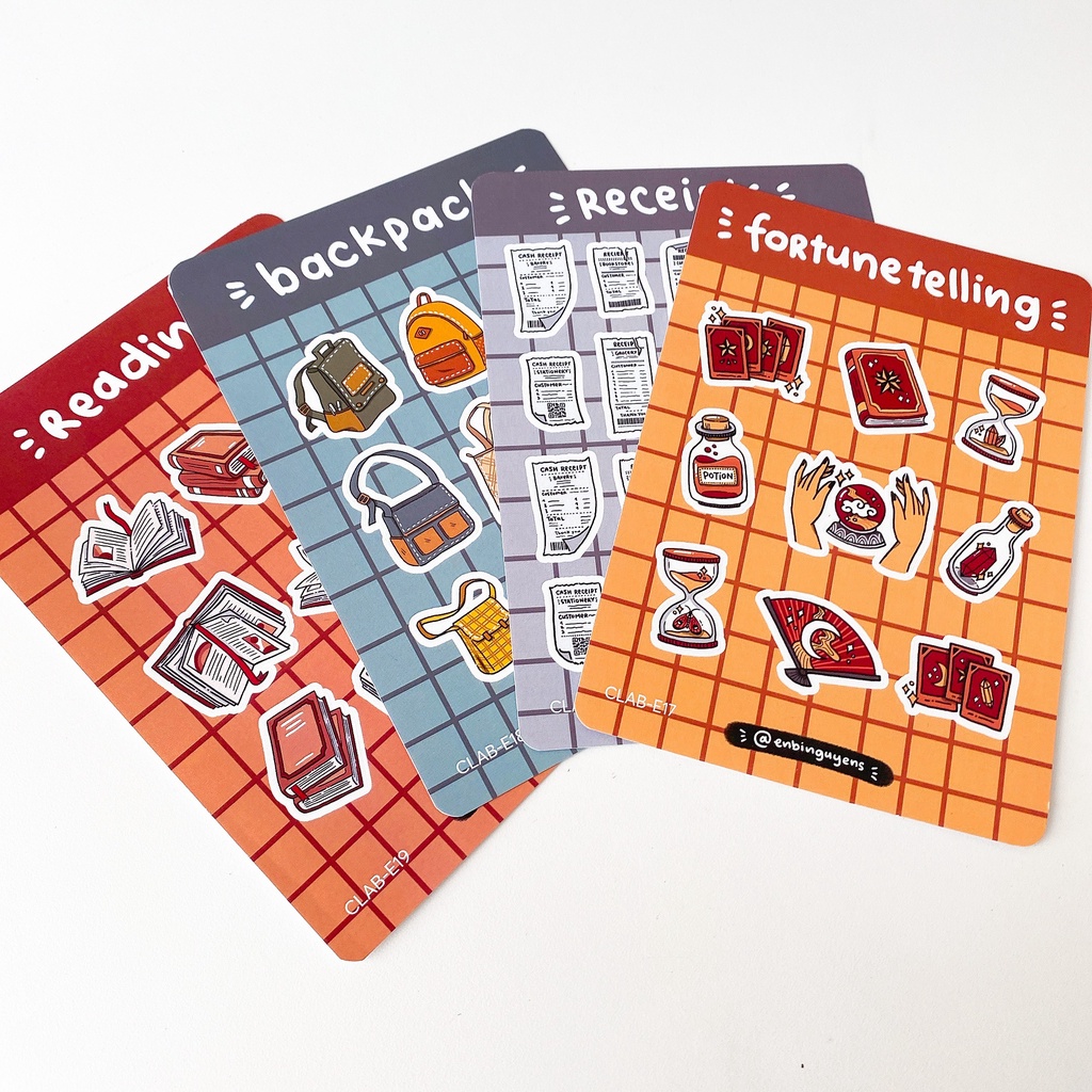 [VOL 4] Sticker Vật Dụng Dễ Thương by Enbinguyen | Hidari Shop