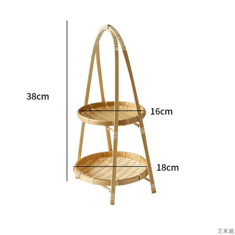 Mẹt tre 3 tầng đựng đồ decor trang trí,chụp ảnh đẹp mắt. Hàng xuất khẩu