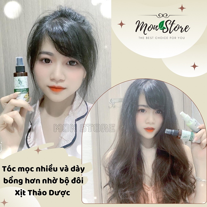 Xịt bưởi bạc hà / Xịt quế sả chanh VV Natural Cosmetic kích thích mọc tóc, ngăn rụng, kiềm dầu, chống bết tóc