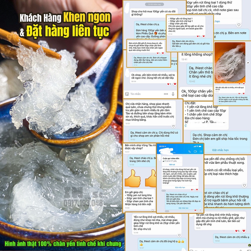 30g Chân Yến Tinh Chế Loại VIP Chân Yến Tinh Chế Nguyên Chất Khánh Hòa INest