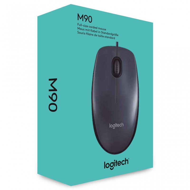 Chuột quang Logitech M90 có dây 1000 Dpi