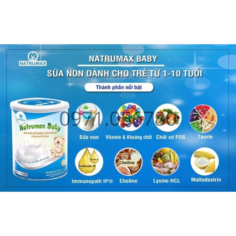 sữa bột NATRUMAX BABY 800G nhập khẩu New zealand