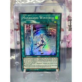 [ Dưa Hấu Yugioh ] Lá bài thẻ bài Mayakashi Winter – Super Rare - Tặng bọc bài nhựa bảo quản