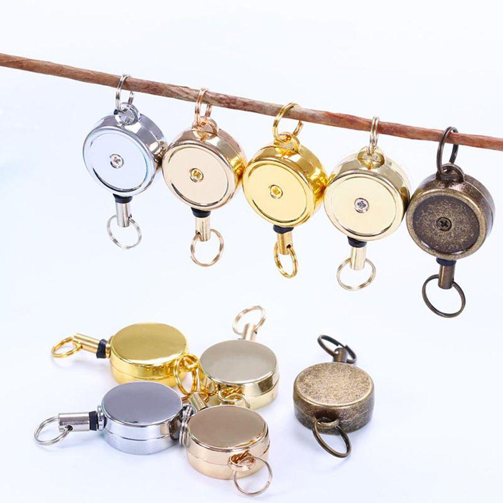 LANFY Móc Chìa Khóa Có Thể Thu Gọn Chống Thất Lạc Để Đựng Thẻ ID Tiện Dụng Giá Đỡ