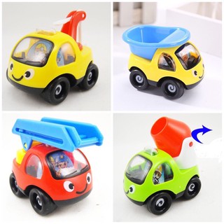 [Nhiều mẫu] Đồ chơi xe công trình bánh trớn hoạt hình y hình cho bé 5571a