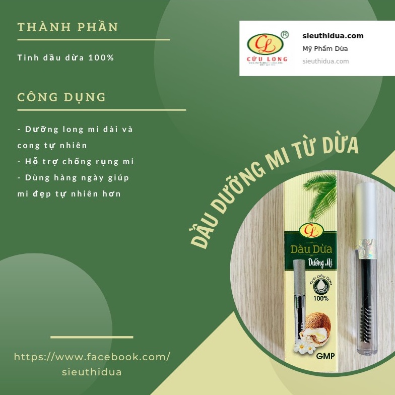 Dầu dừa dưỡng mi Cửu Long