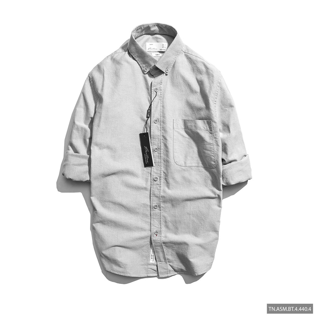 Áo sơ mi nam dài tay trẻ trung với chất liệu vải Oxford cực xịn, mặc cực sang 4853