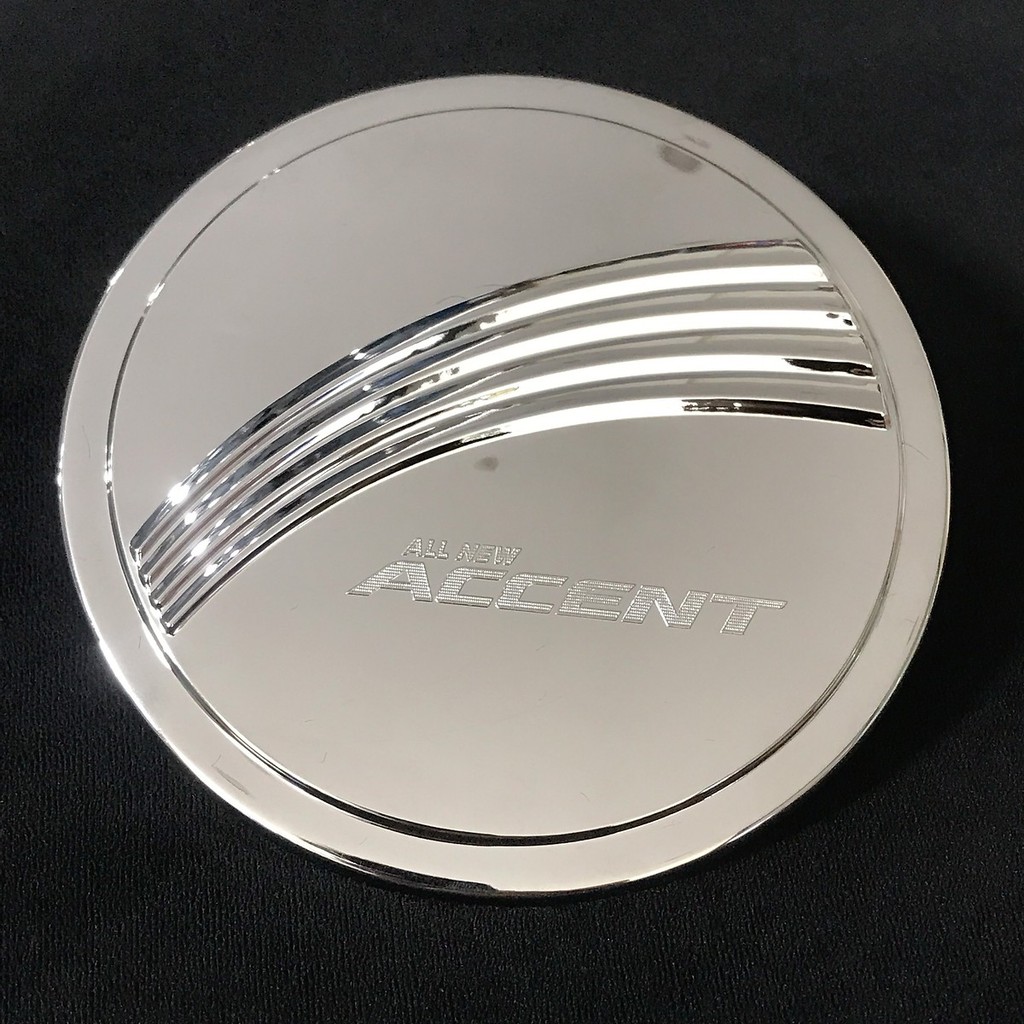 Ốp nắp xăng mạ crom xe Accent 2018 2019 2020 2021 2022Mạ Crom