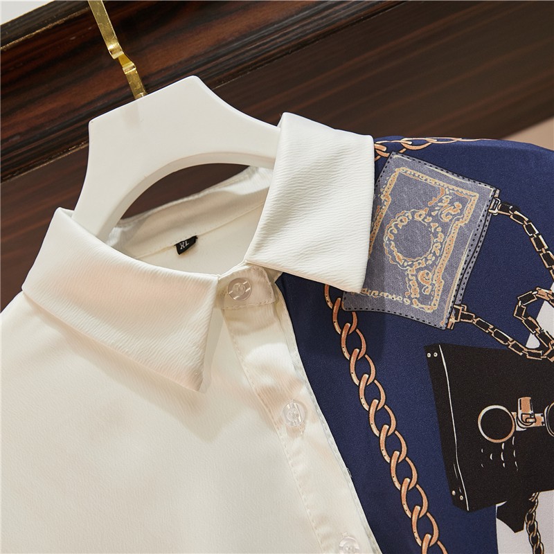 🌸Hàng Order🌸Sét Bigsize Áo Sơ Mi Họa Tiết Phối Chân Váy Xòe Cách Điệu Sành Điệu Thời Thượng 🌸Hàng Quảng Châu | BigBuy360 - bigbuy360.vn