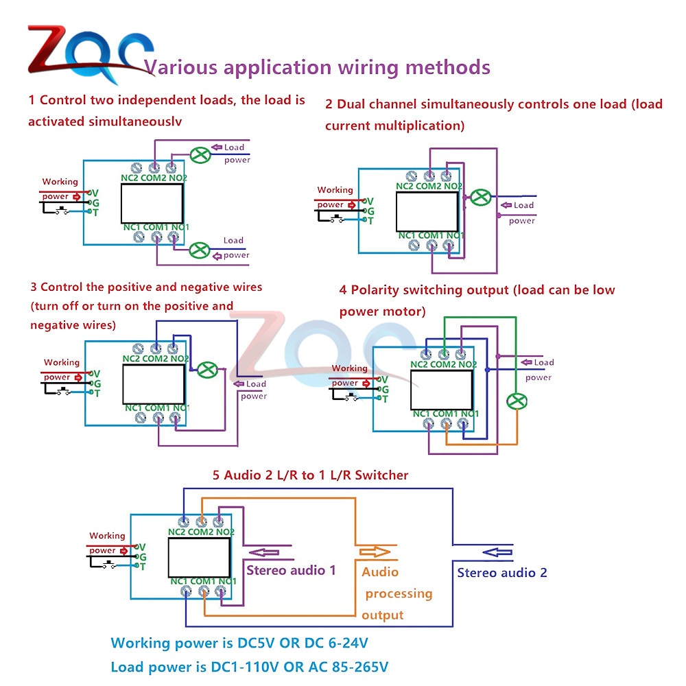 DC 5-24V 3-5A Flip-Flop Latch DPDT Relay Module Bistable Self-Locking Double Switch Board for Arduino MEGA AVR LED